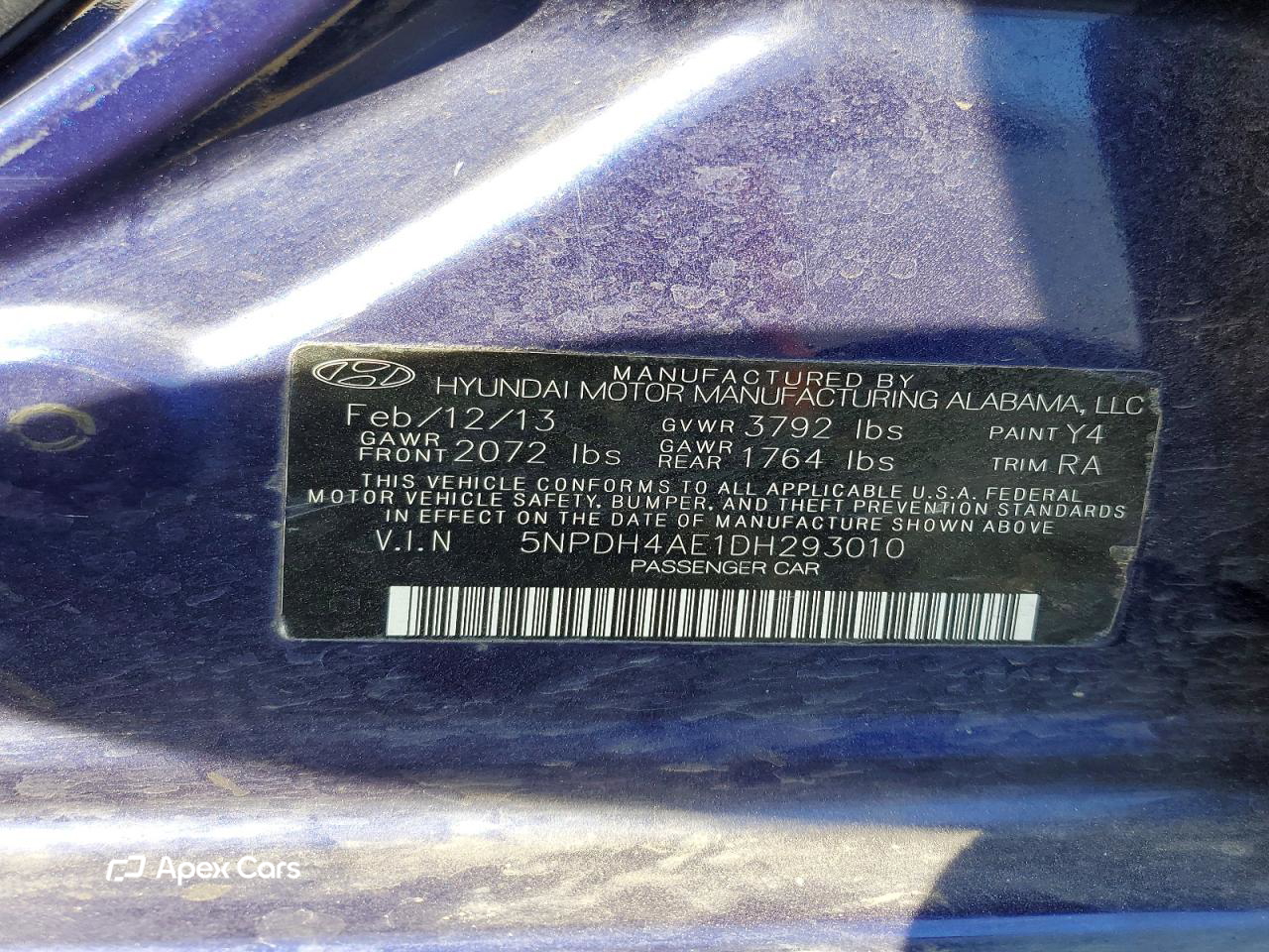 Hyundai Elantra 2013