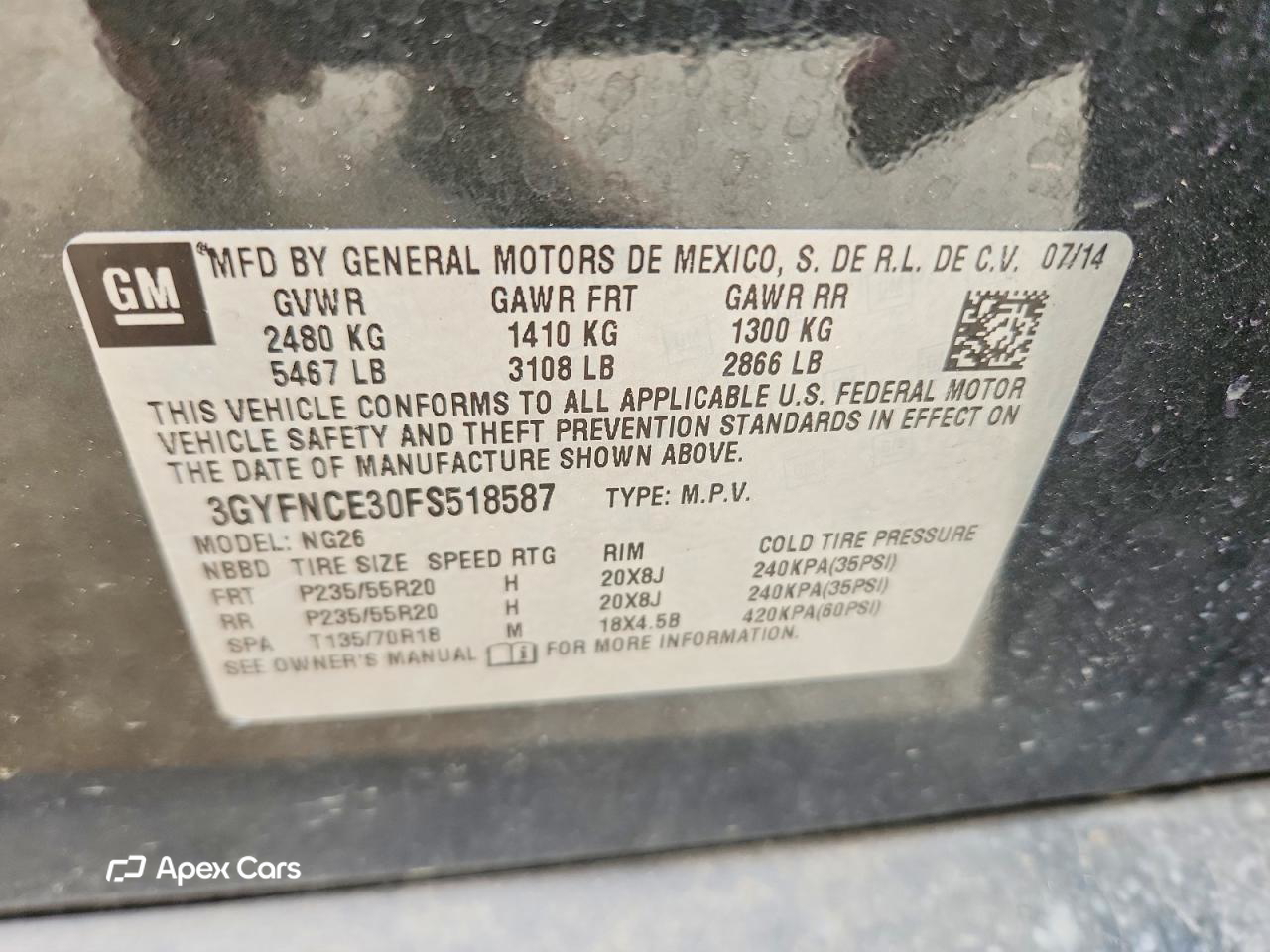 Cadillac SRX 2015