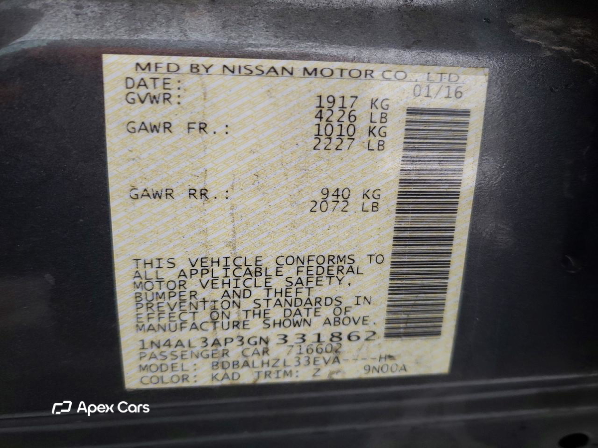 Nissan Altima 2016