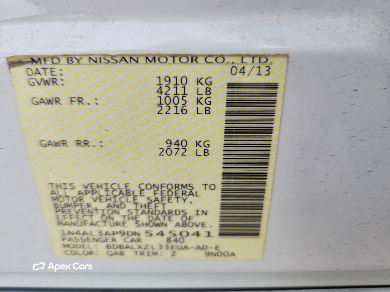 Nissan Altima 2013