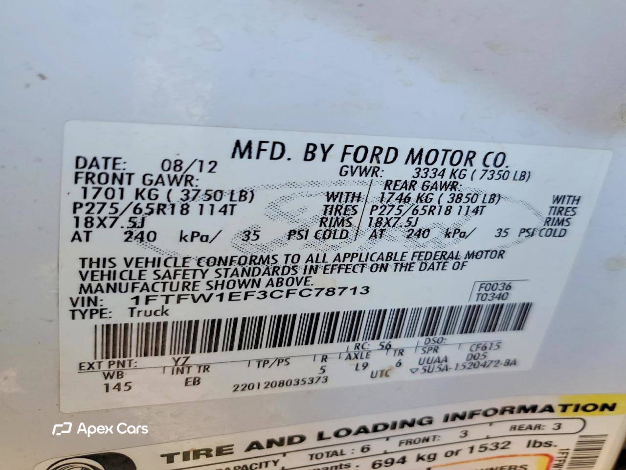 Ford F-150 2012