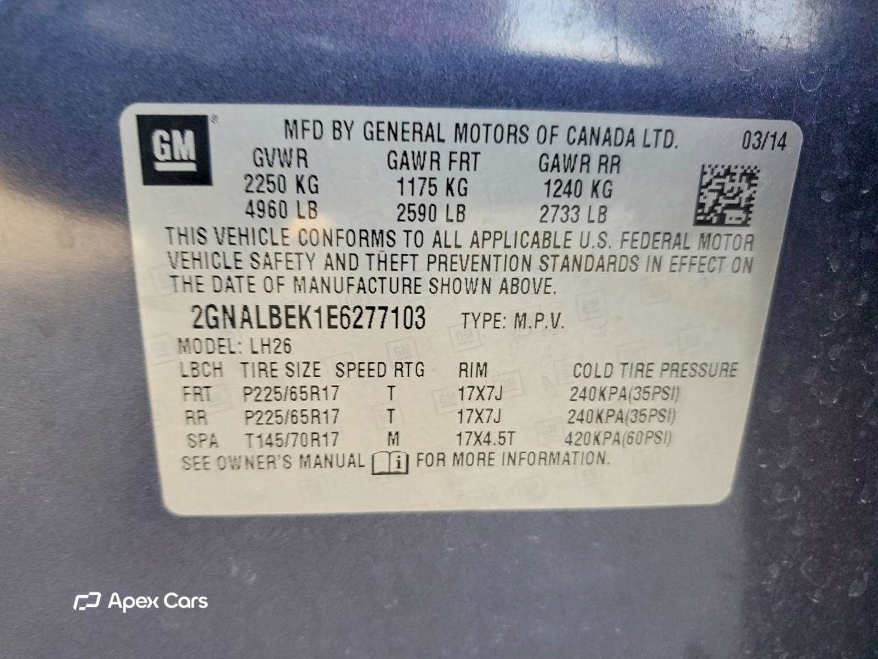 Chevrolet Equinox 2014
