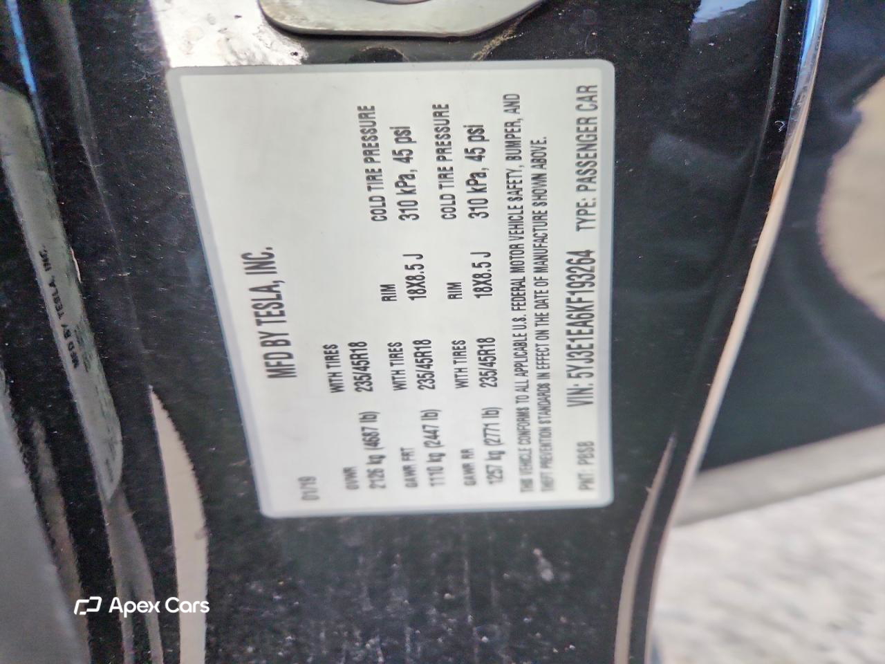 Tesla Model 3 2019