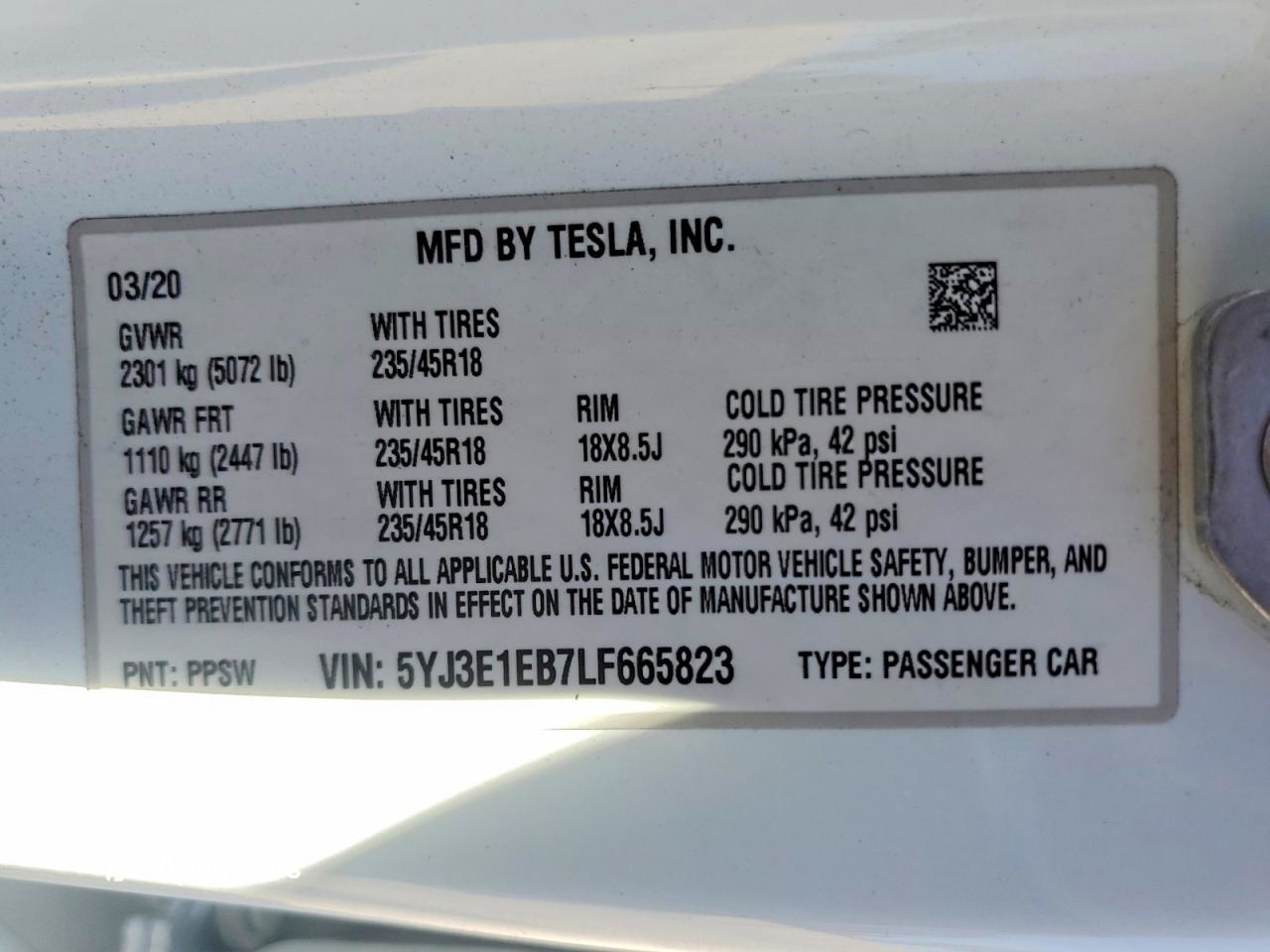 Tesla Model 3 2020