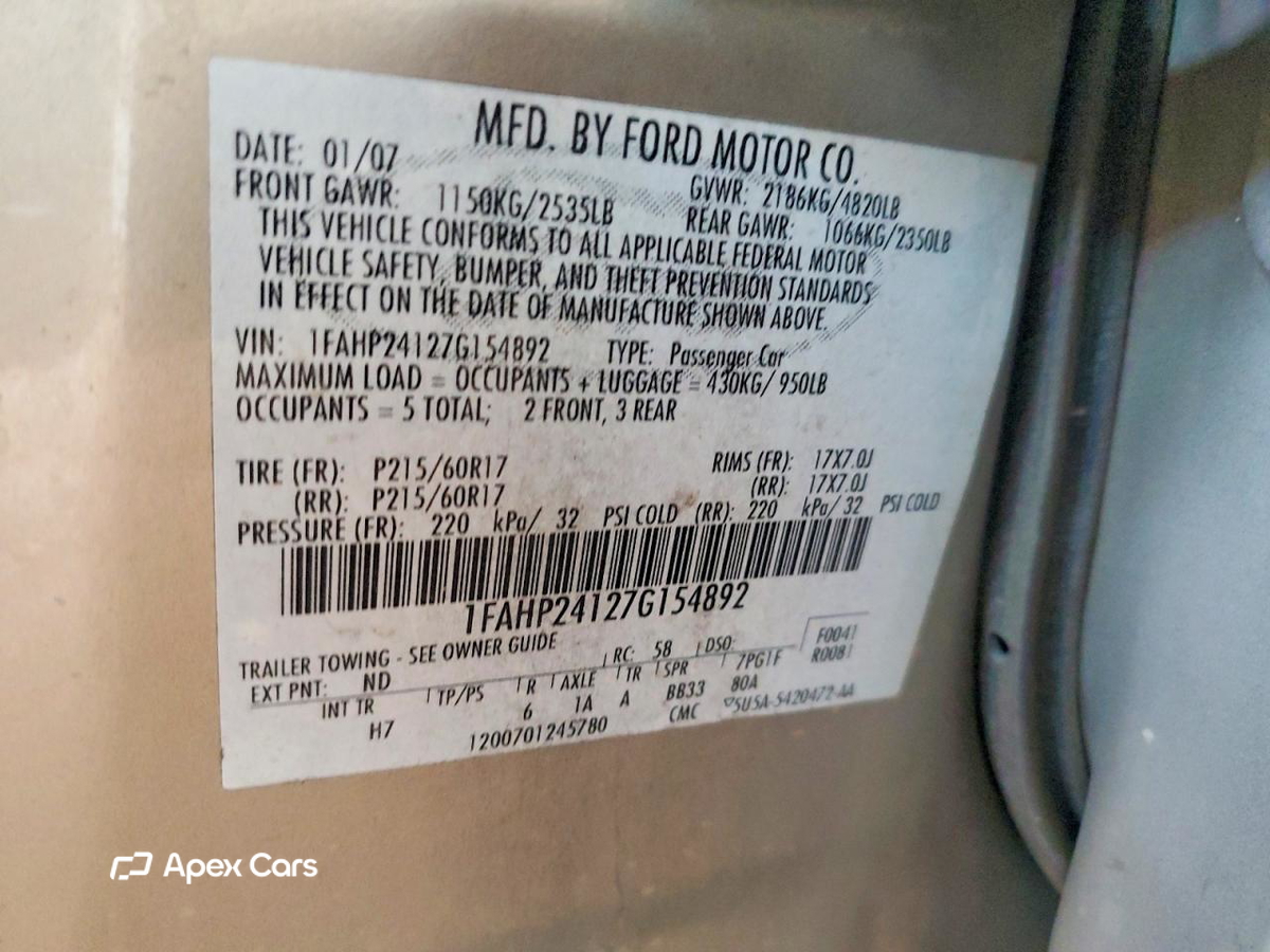 Ford Five Hundred 2007