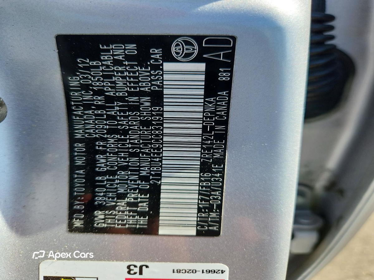 Toyota Corolla 2012