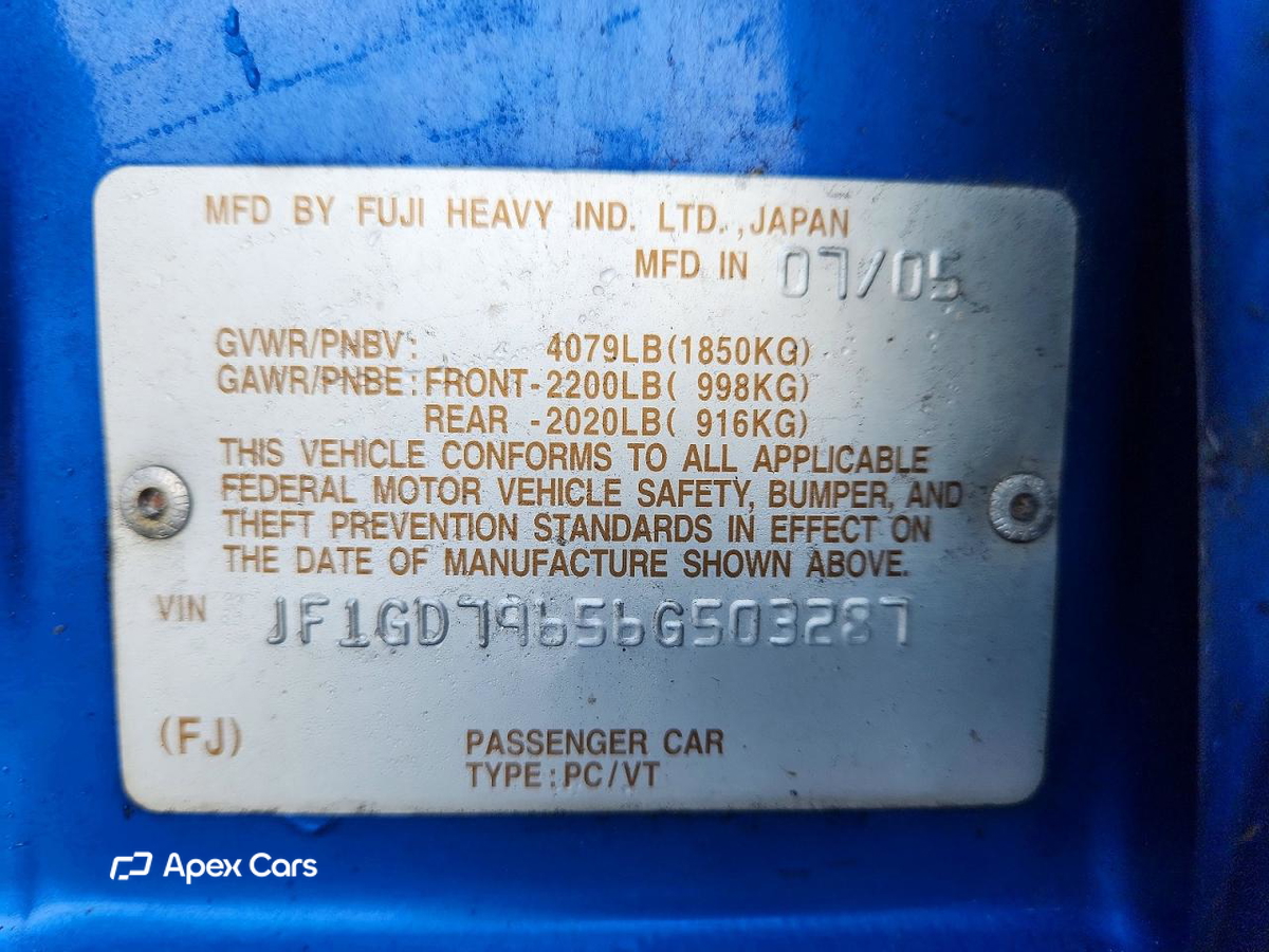 Subaru WRX 2006