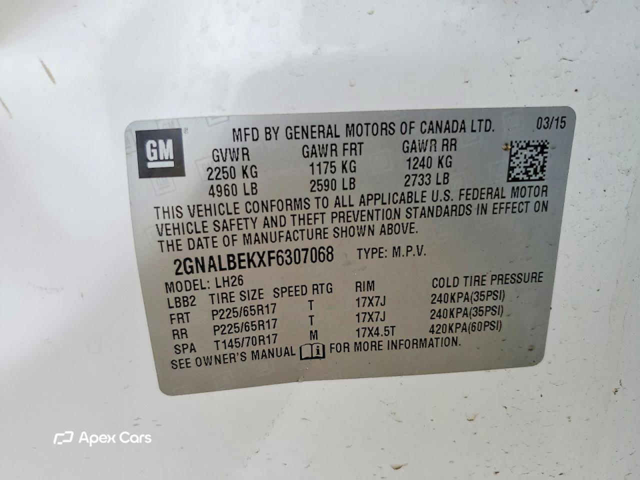 Chevrolet Equinox 2015