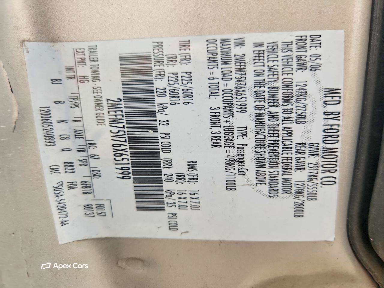 Mercury Grand Marquis 2006