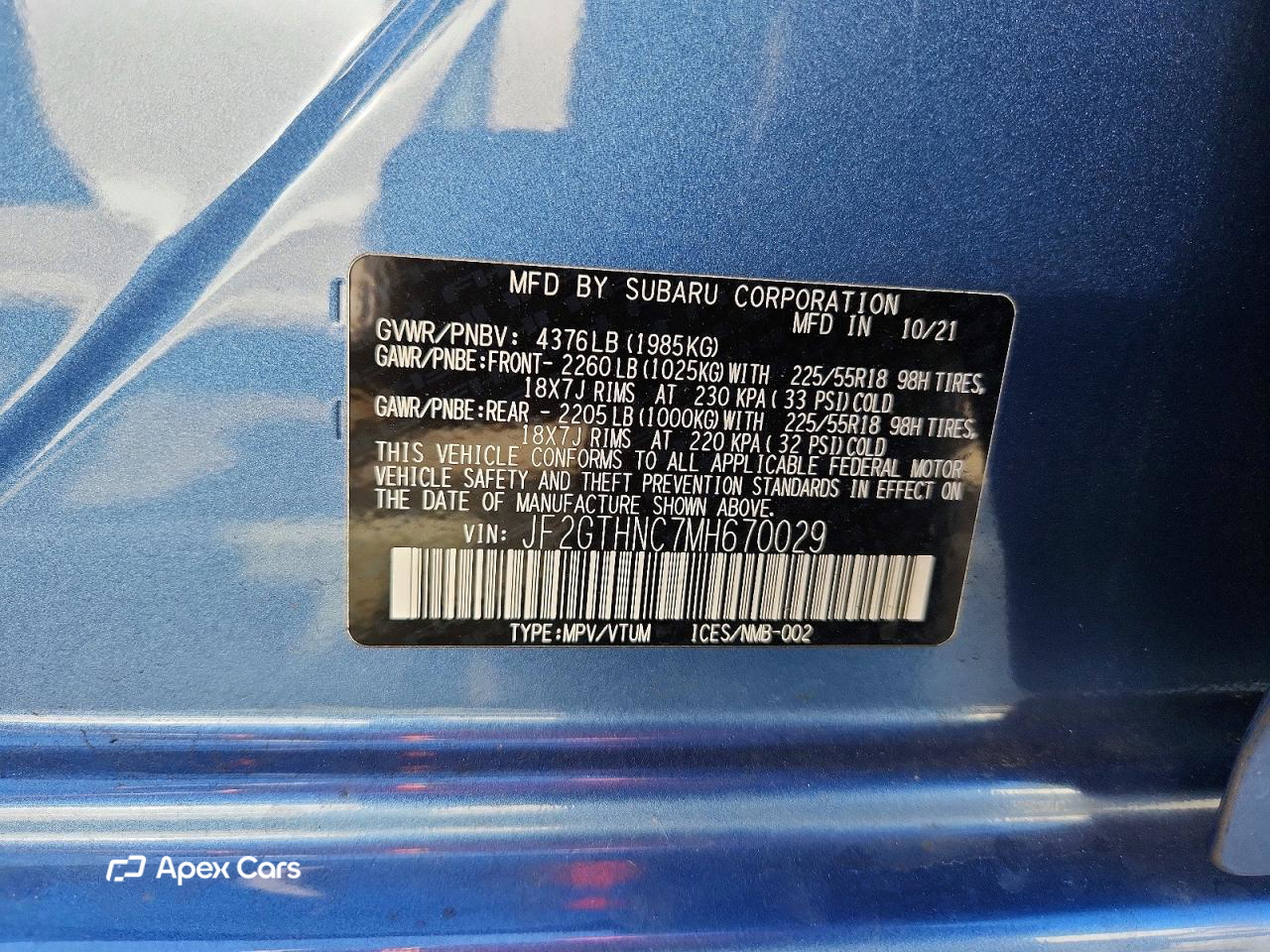 Subaru XV 2021