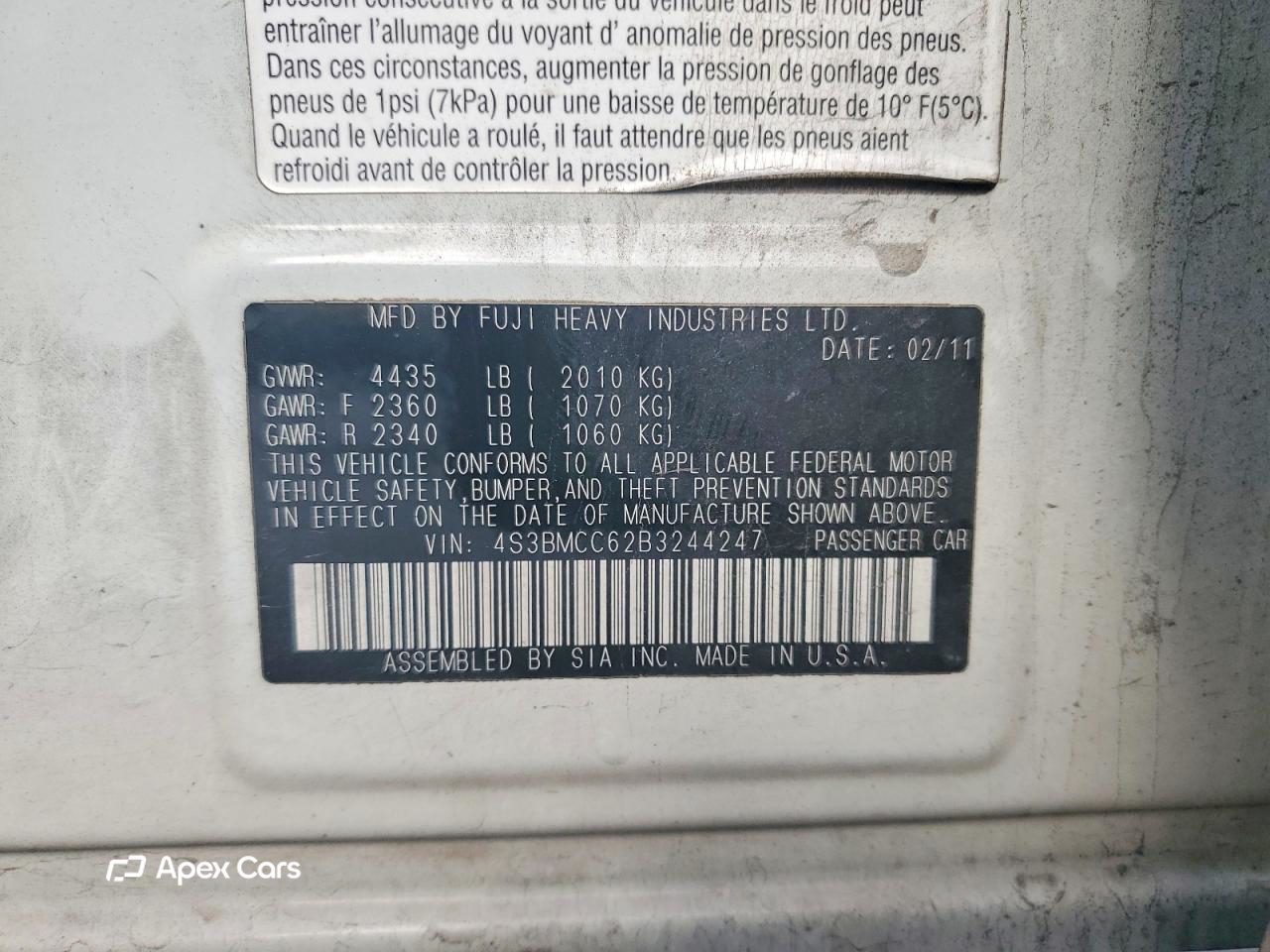 Subaru Legacy 2011