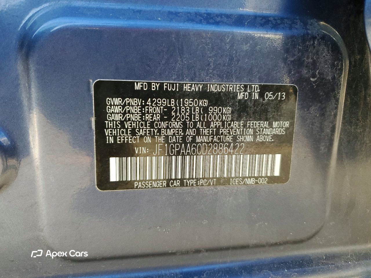 Subaru Impreza 2013