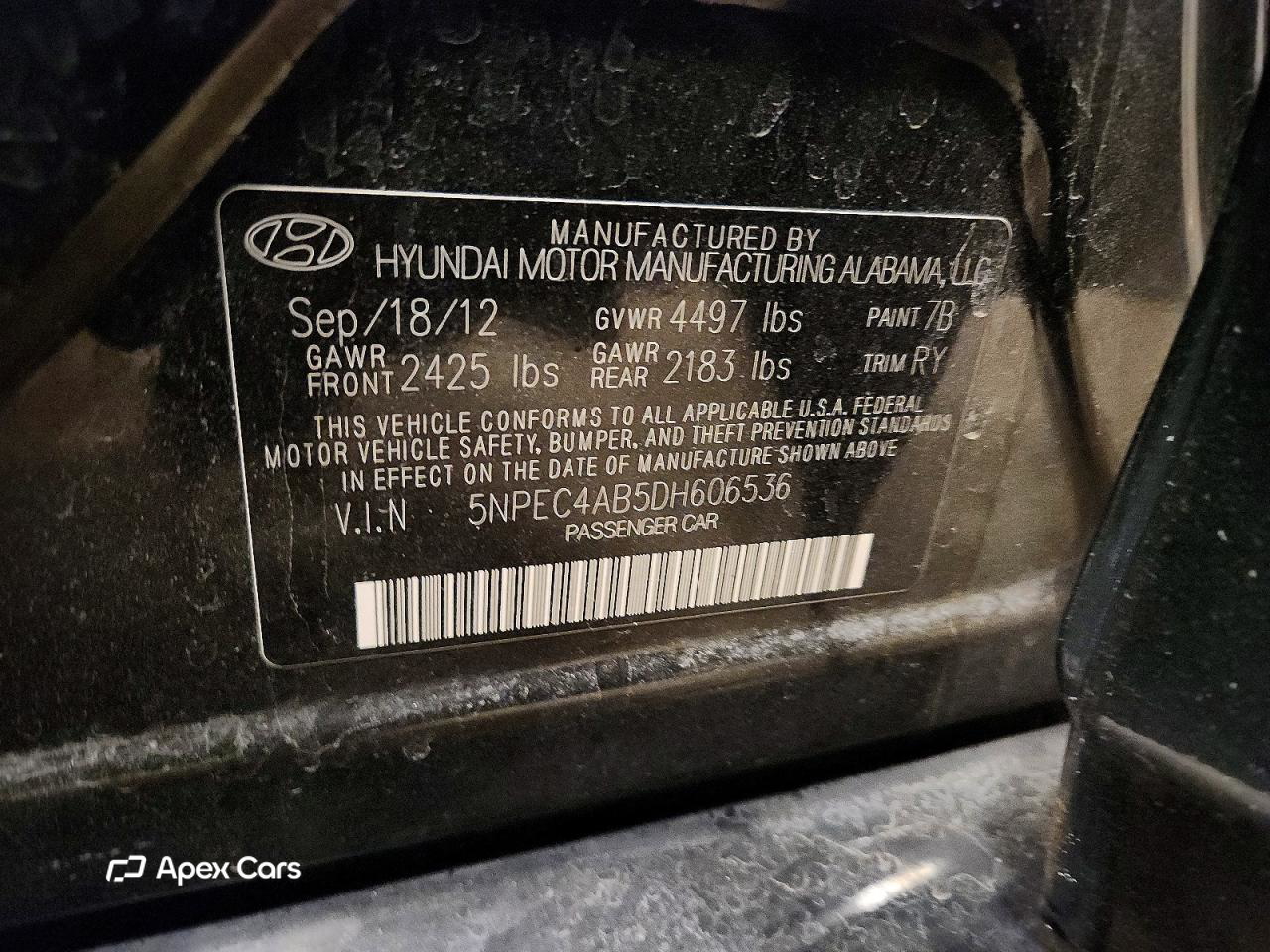 Hyundai Sonata 2013