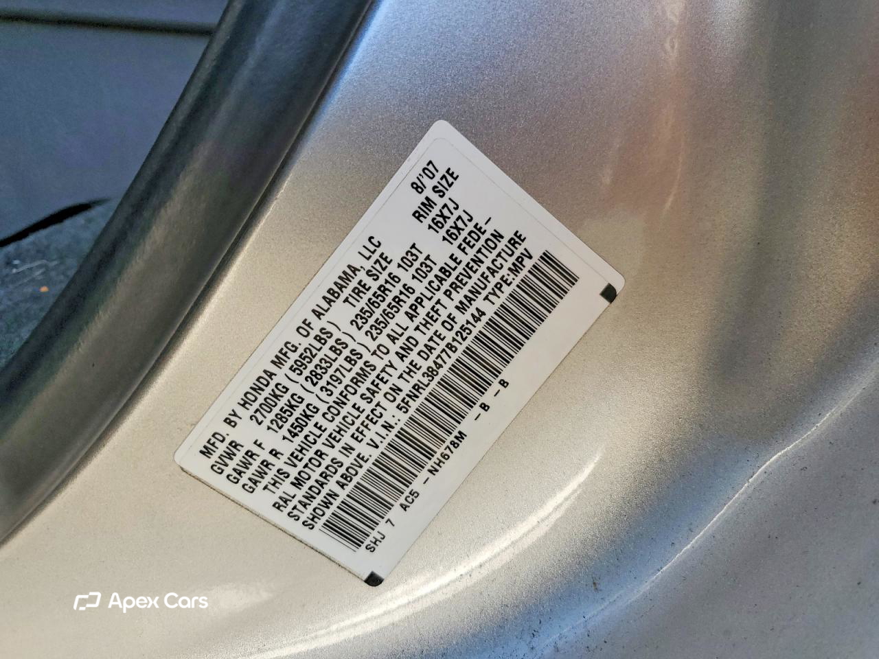Honda Odyssey 2007