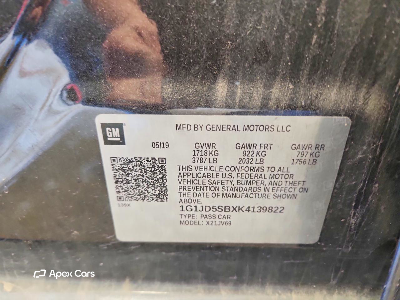 Chevrolet Sonic 2019