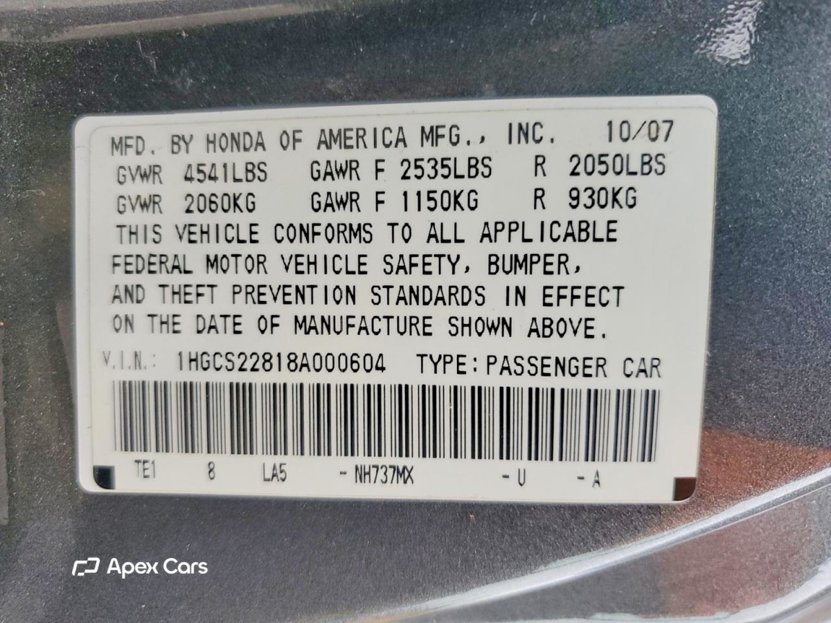 Honda Accord 2008
