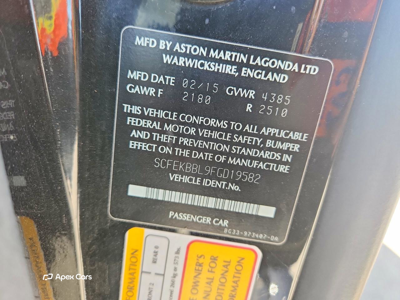 Aston Martin Vantage 2015