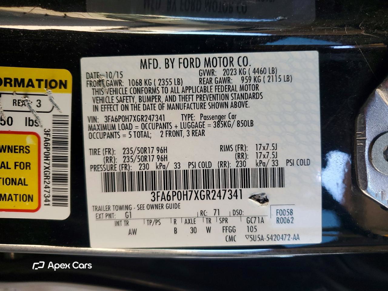 Ford Fusion 2016