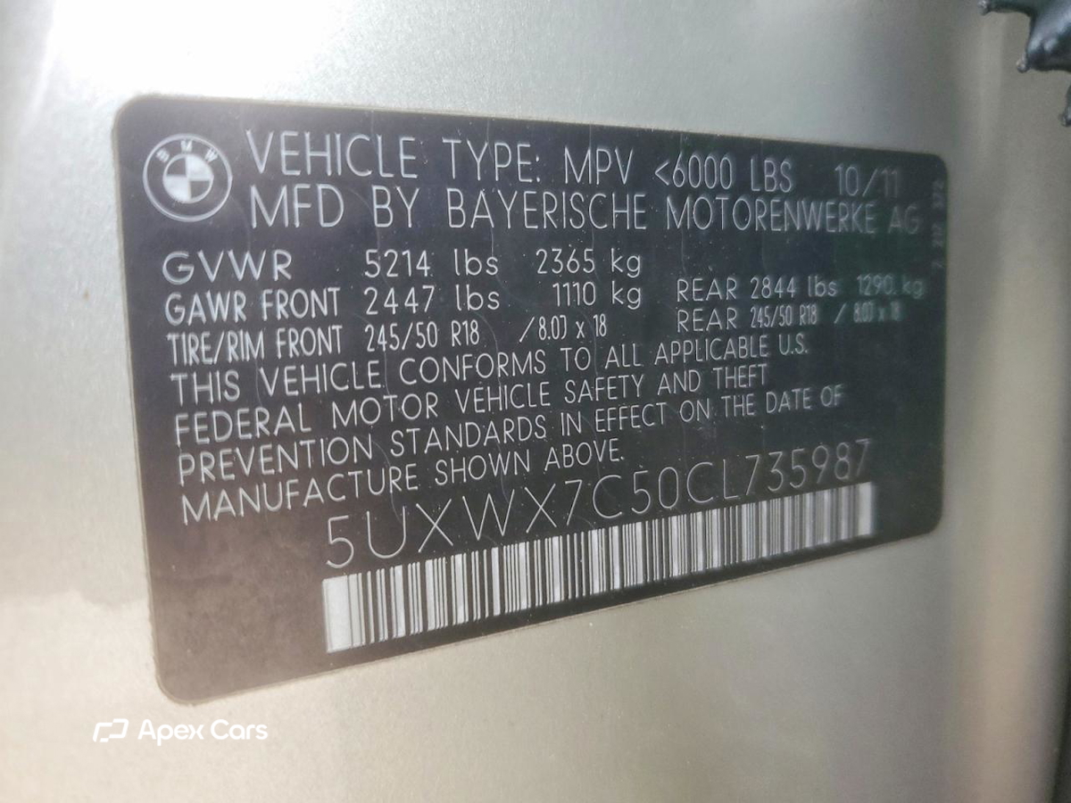 BMW X3 2012