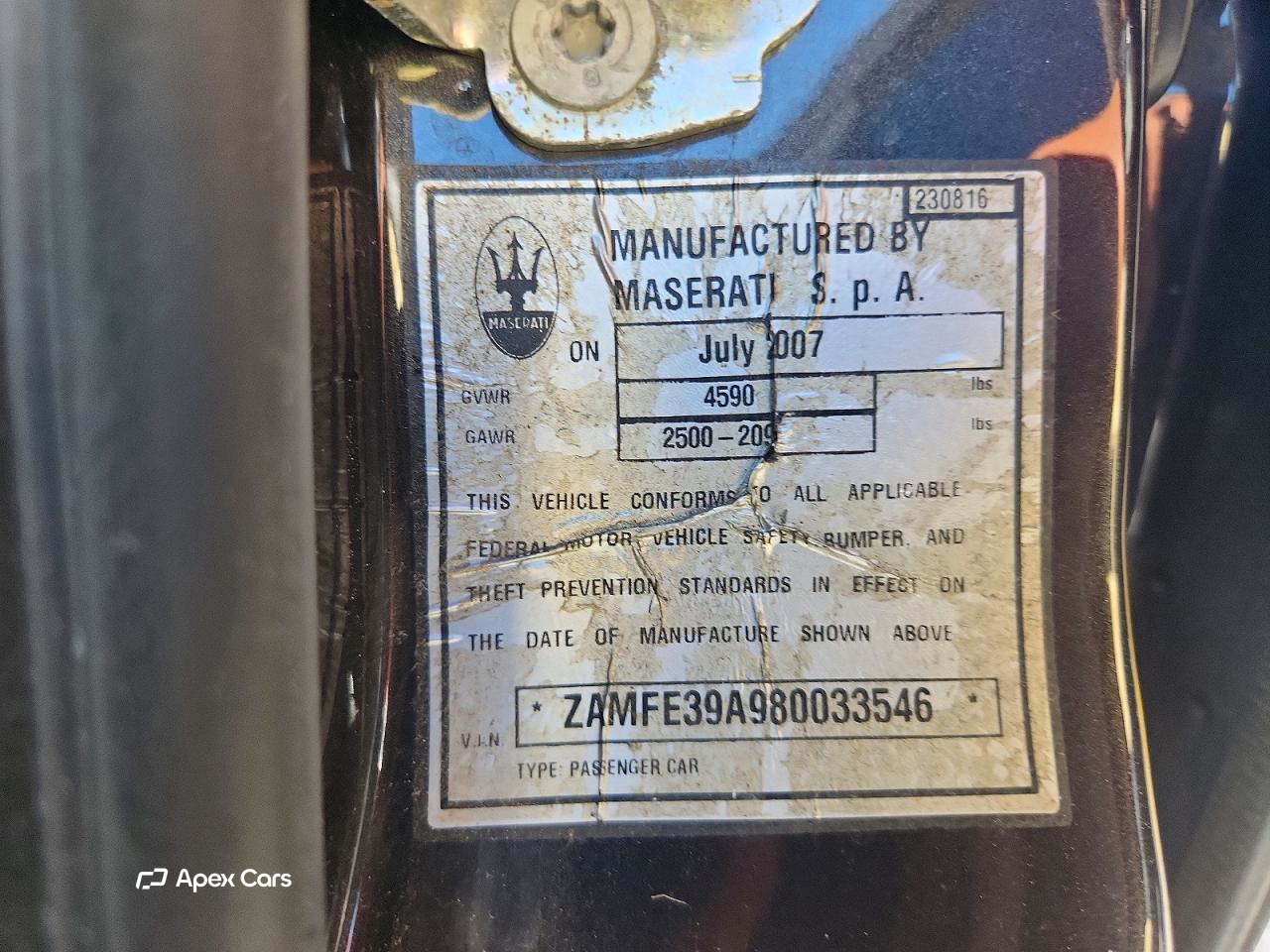 Maserati Quattroporte 2008