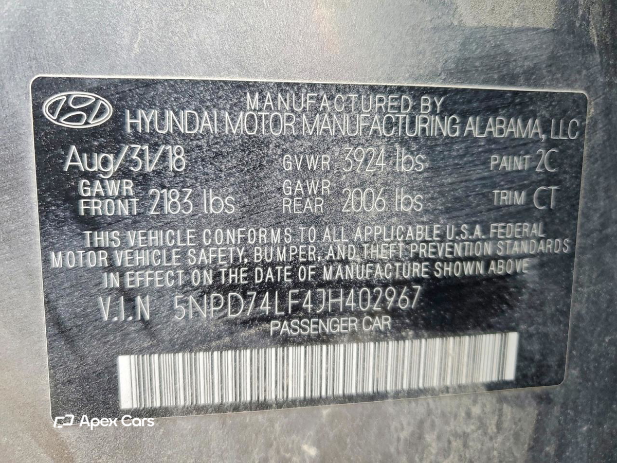 Hyundai Elantra 2018