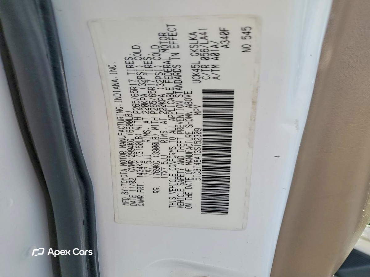 Toyota Sequoia 2003