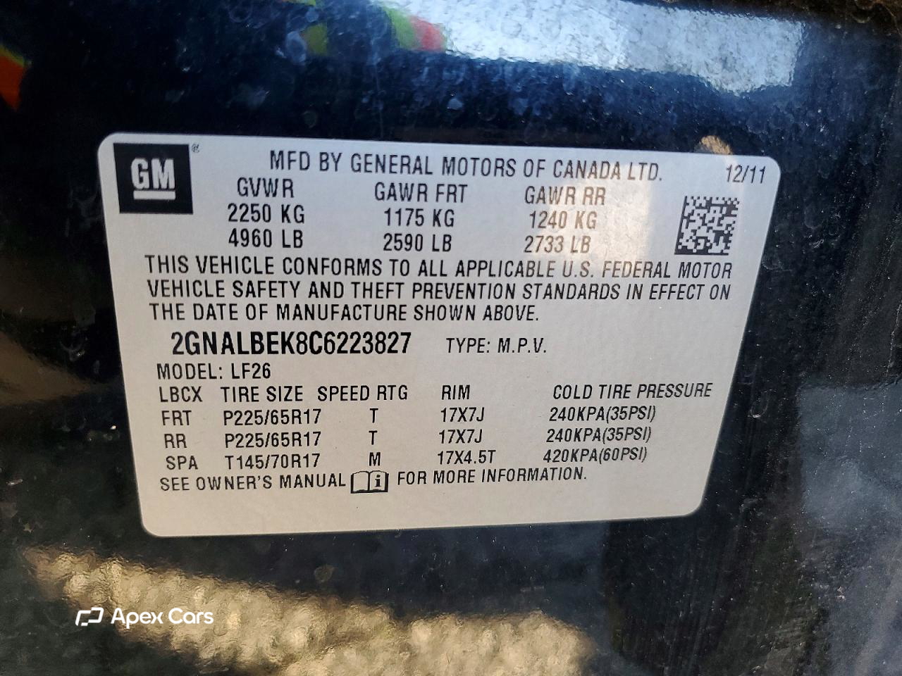 Chevrolet Equinox 2012