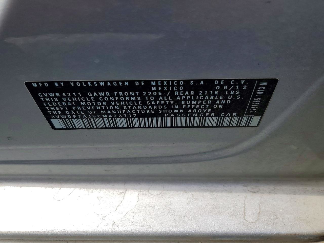 Volkswagen Jetta 2012