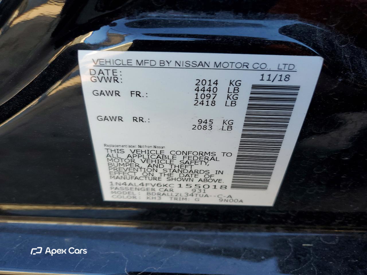 Nissan Altima 2019