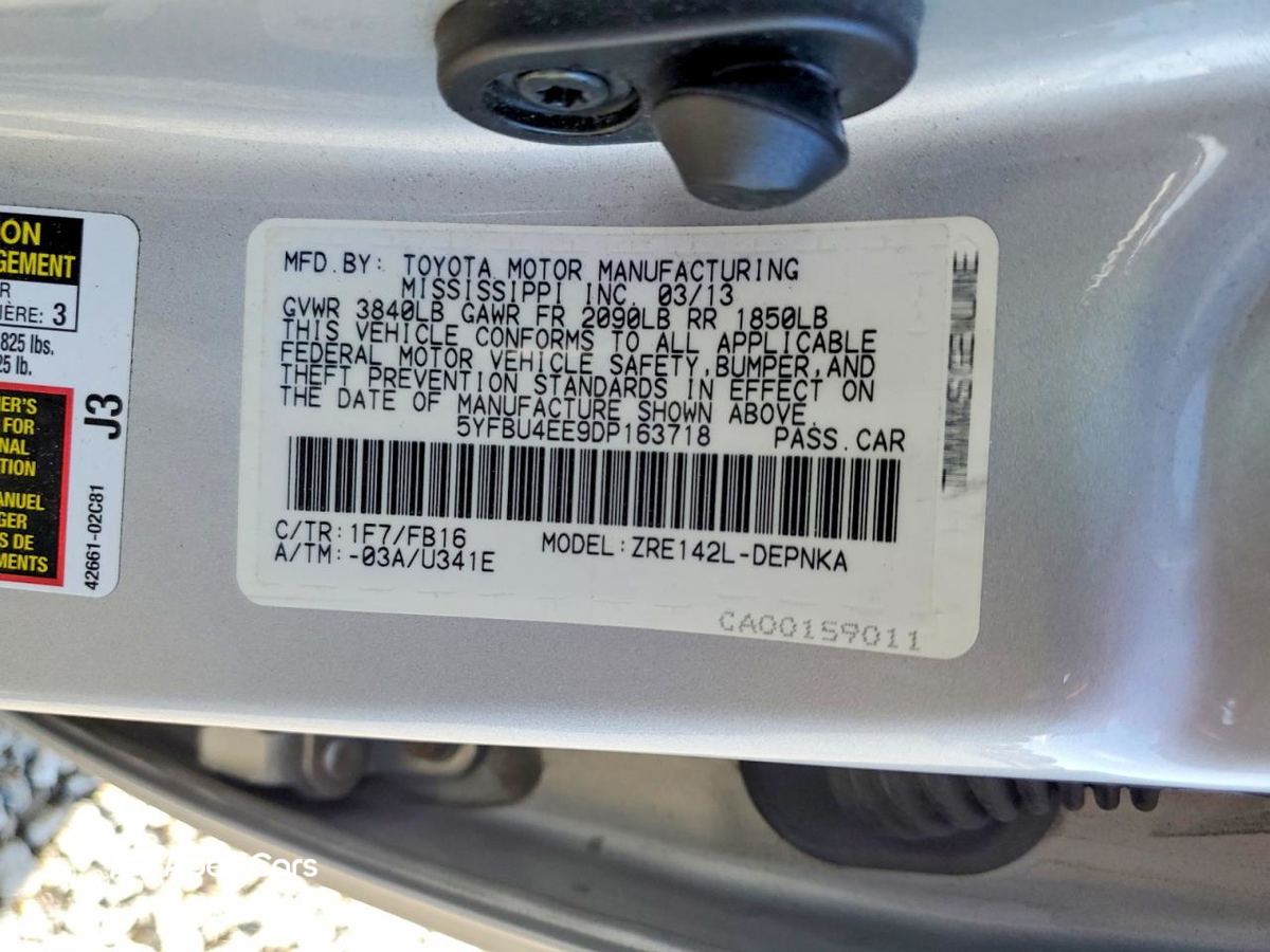 Toyota Corolla 2013