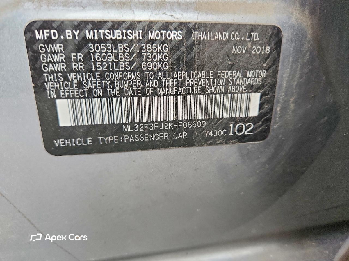 Mitsubishi Mirage 2019