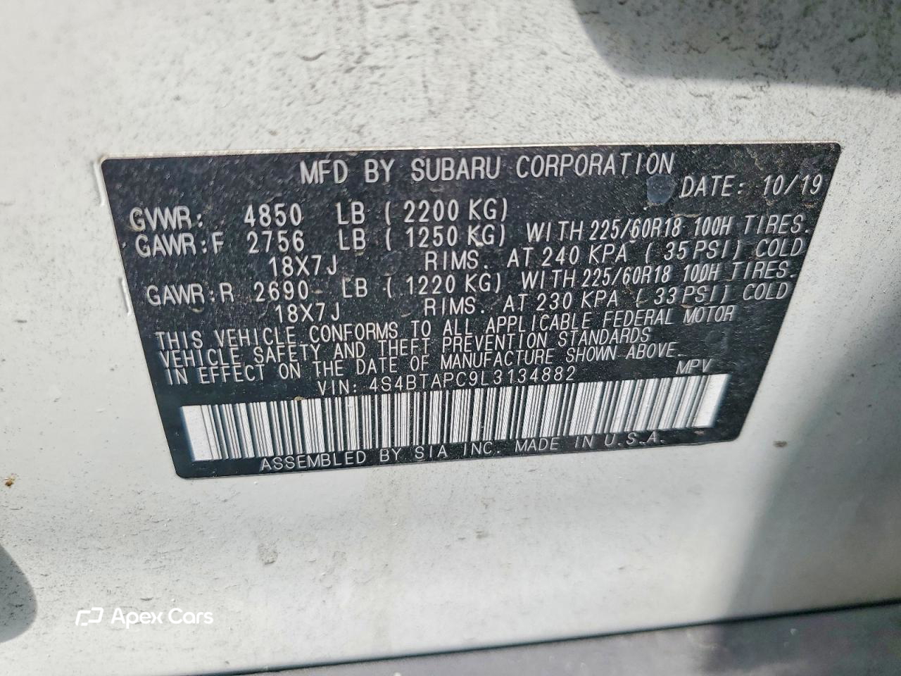 Subaru Outback 2020