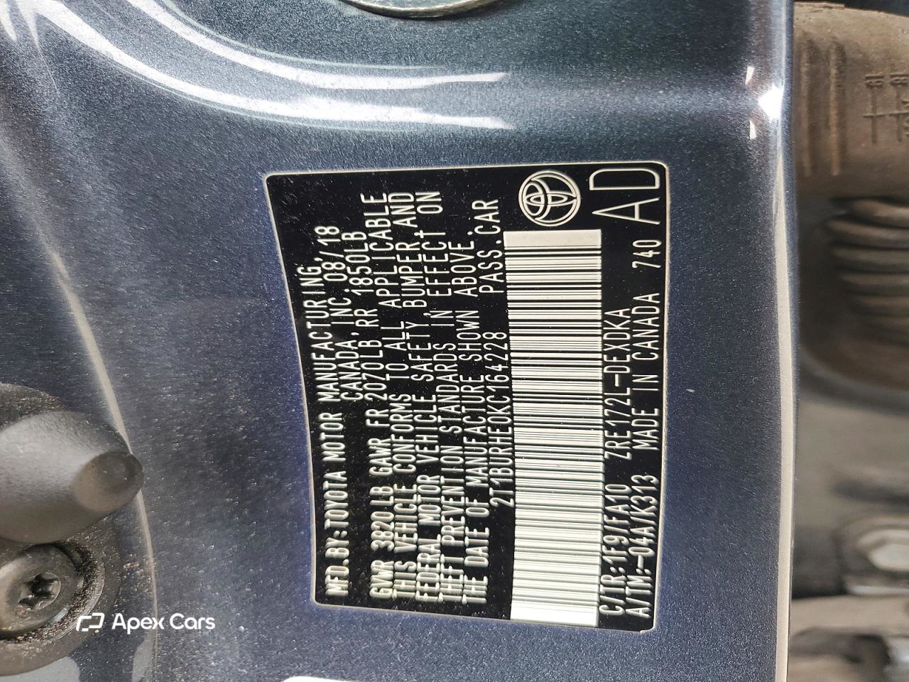 Toyota Corolla 2019
