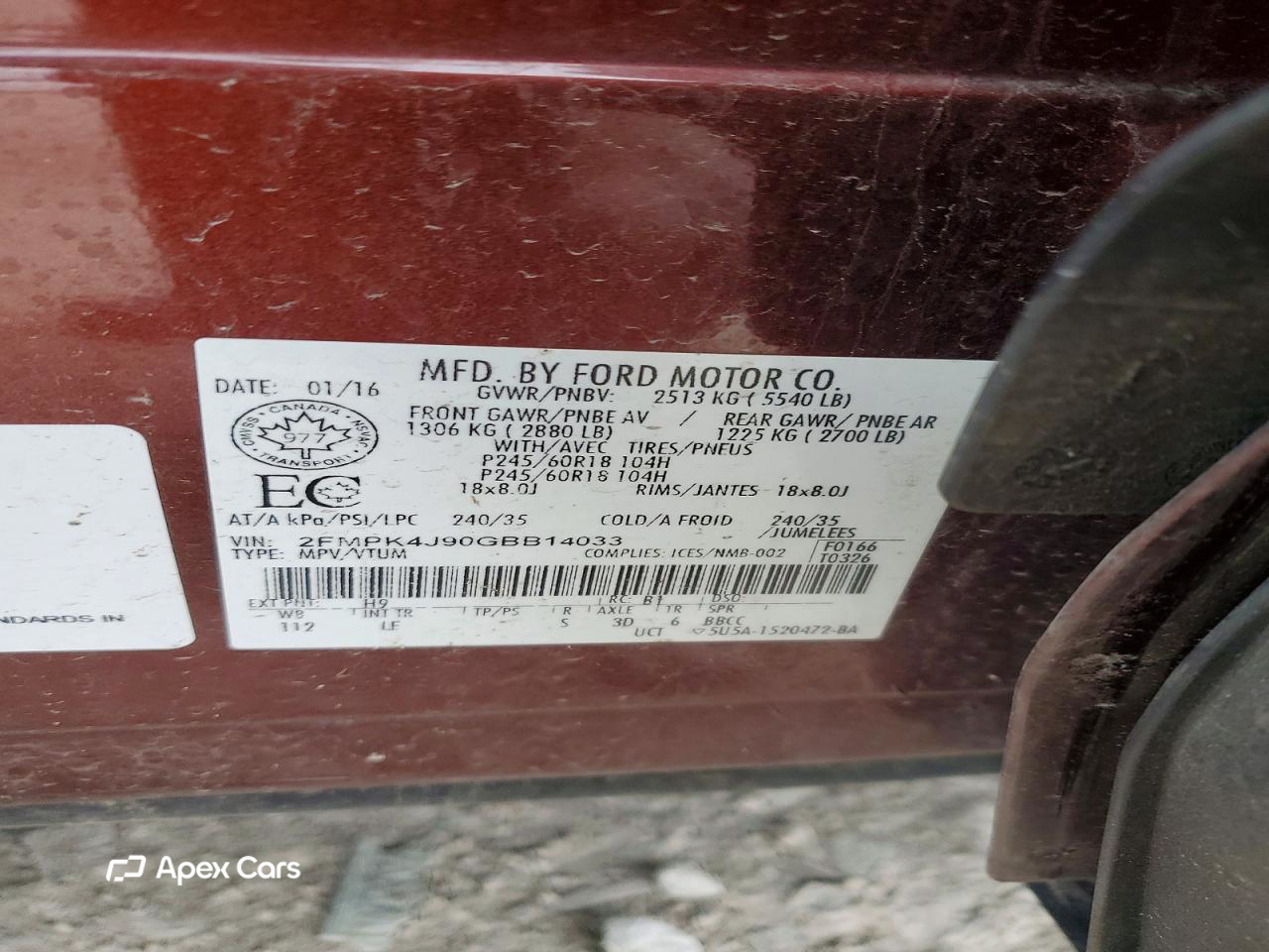 Ford Edge 2016
