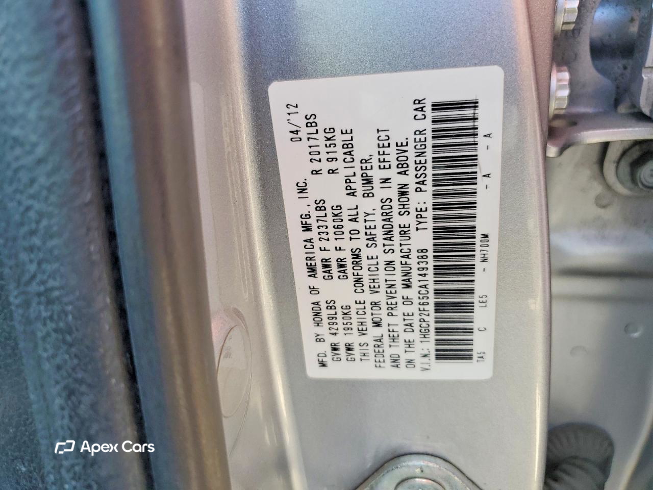 Honda Accord 2012