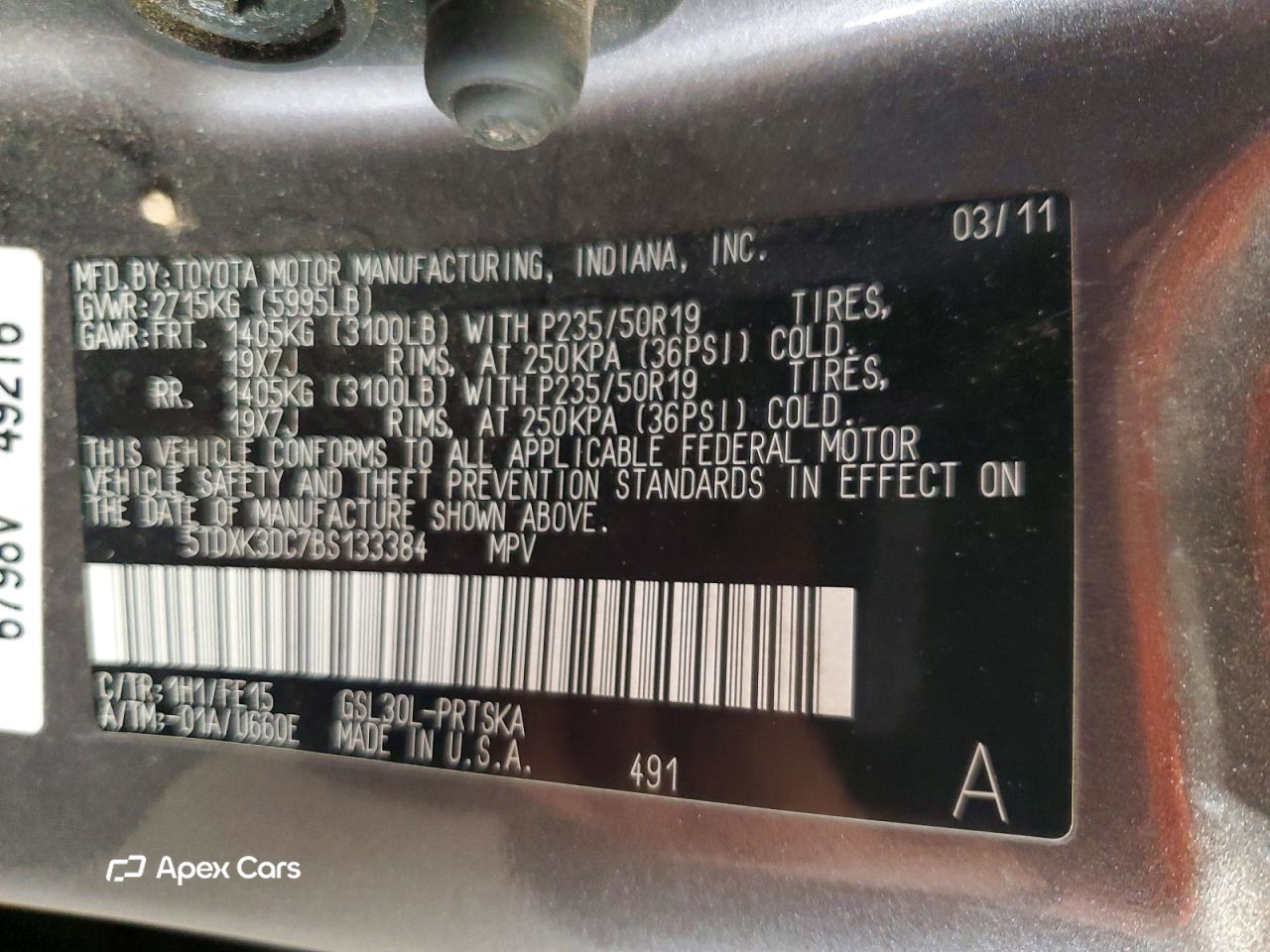 Toyota Sienna 2011