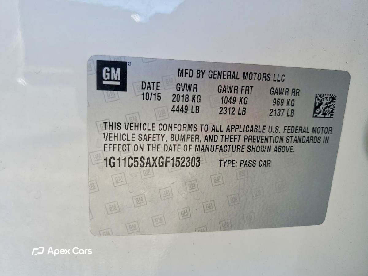 Chevrolet Malibu 2016