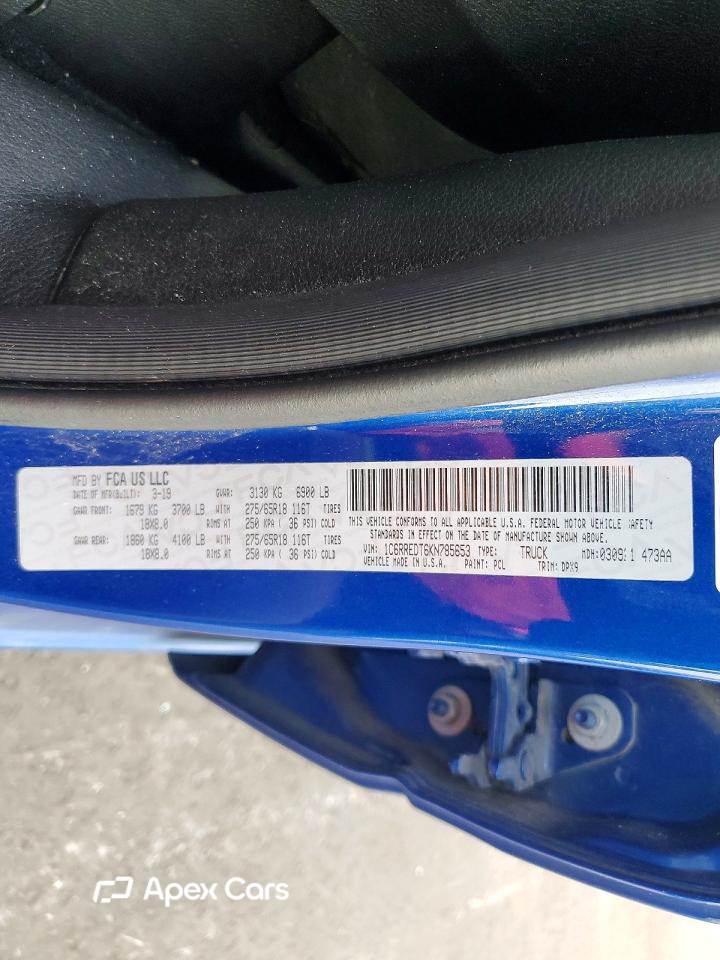 RAM 1500 2019