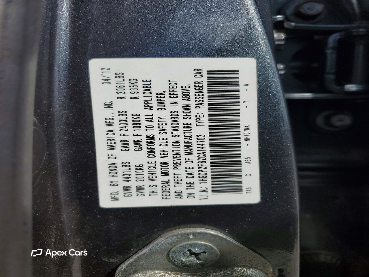 Honda Accord 2012