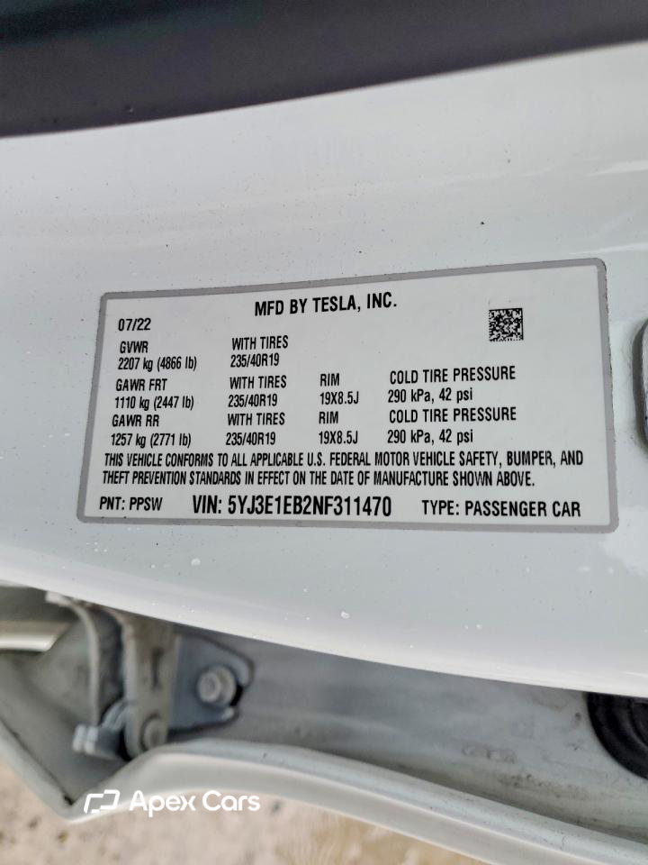 Tesla Model 3 2022