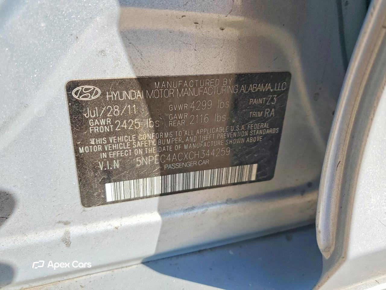 Hyundai Sonata 2012