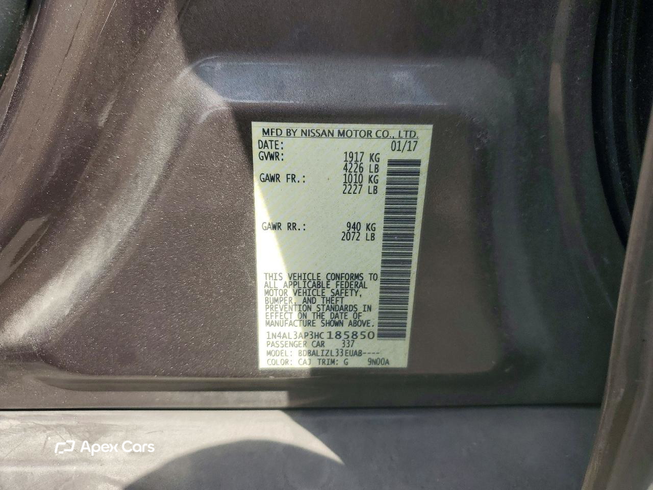Nissan Altima 2017