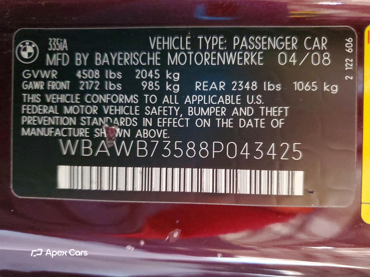 BMW Series 3 2008