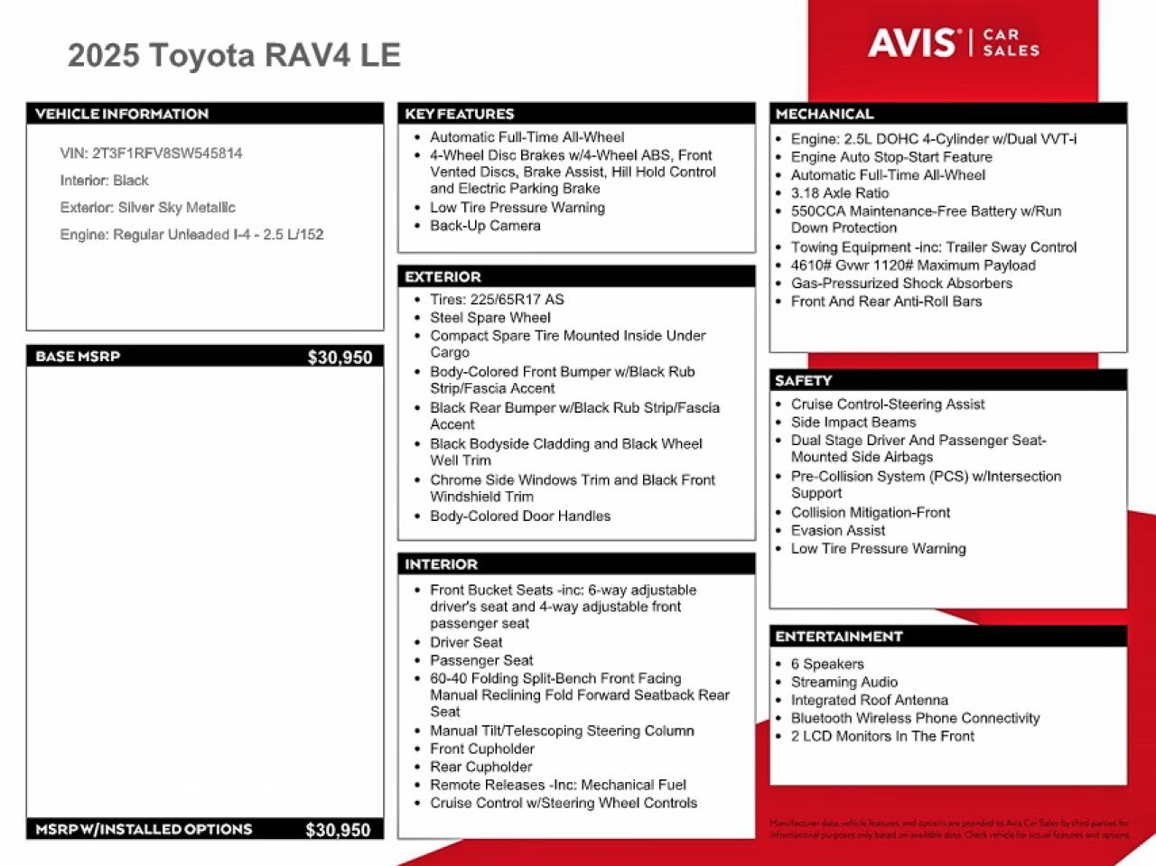 Toyota RAV 4 2025