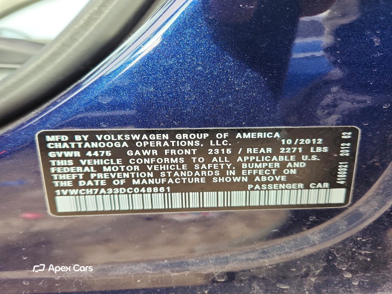 Volkswagen Passat 2013