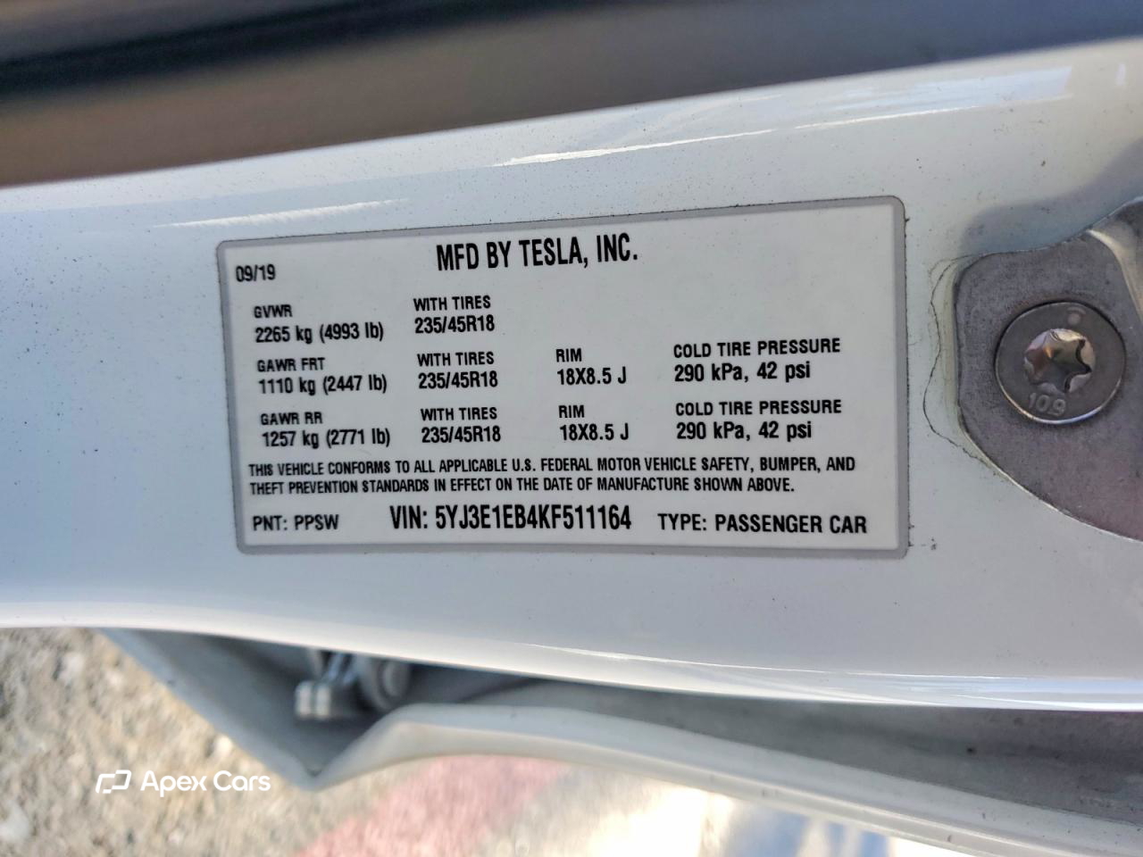 Tesla Model 3 2019