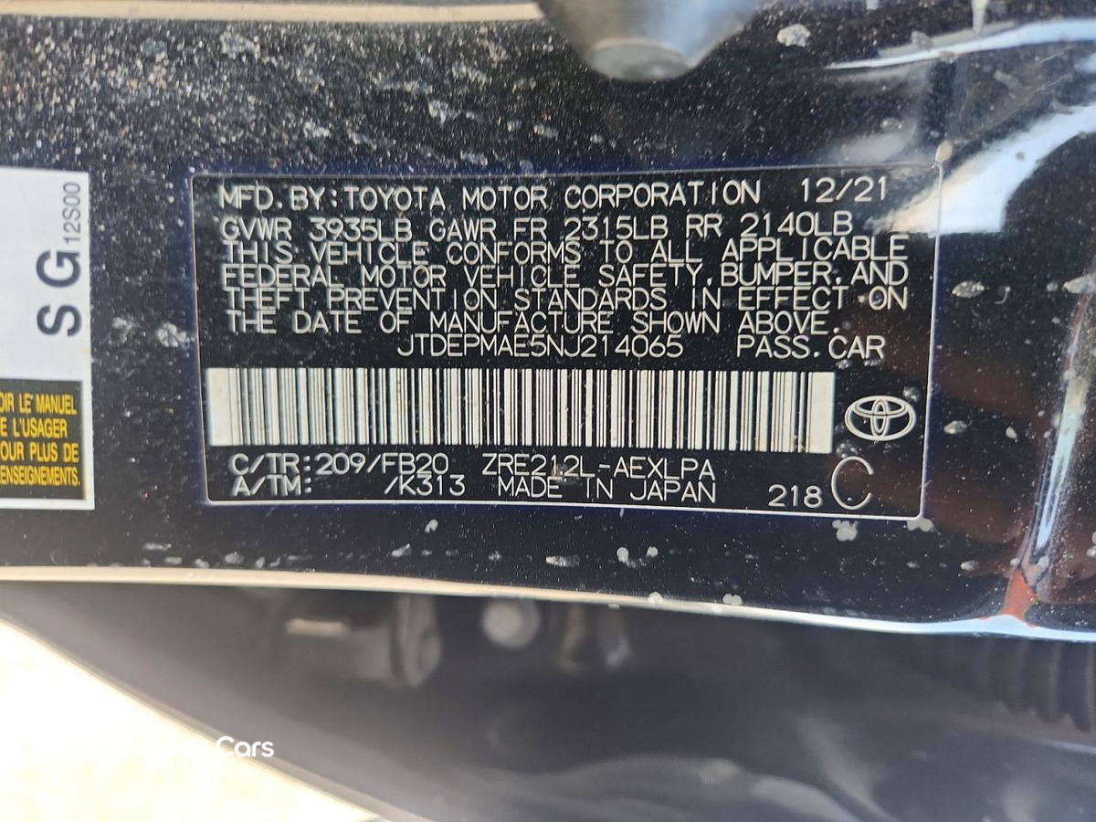 Toyota Corolla 2022