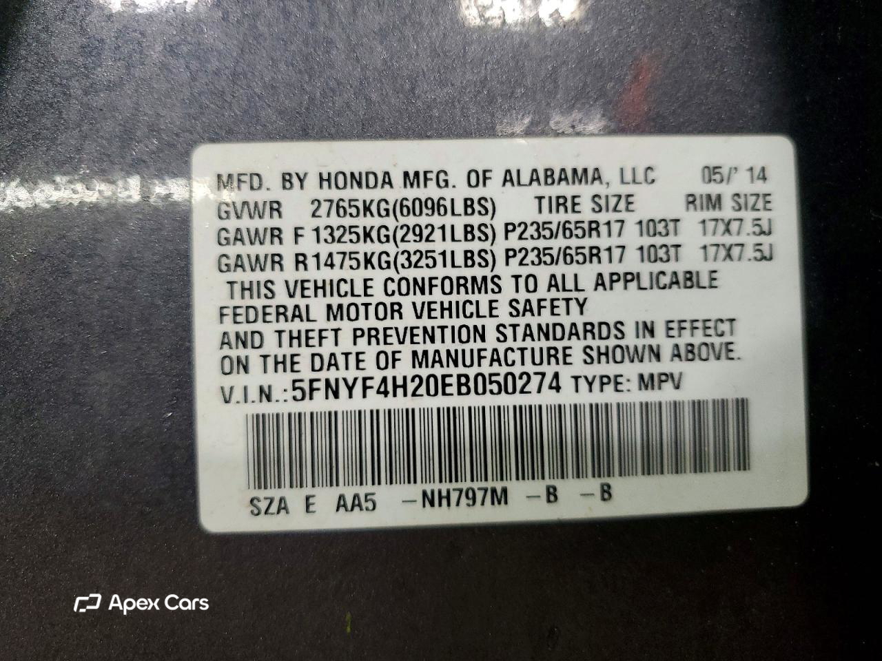 Honda Pilot 2014