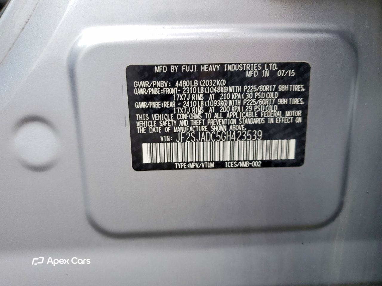 Subaru Forester 2016