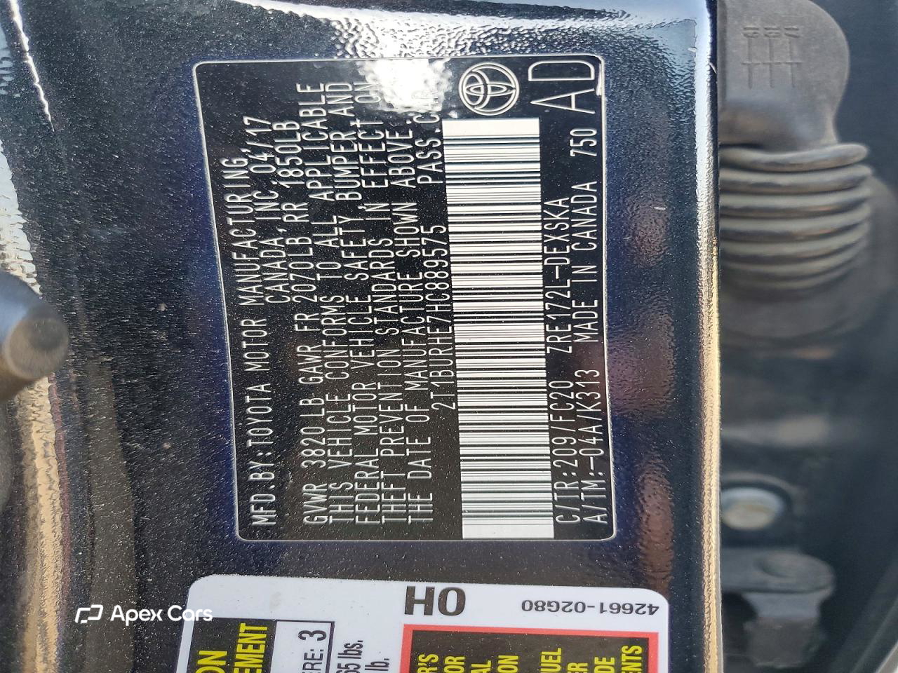Toyota Corolla 2017
